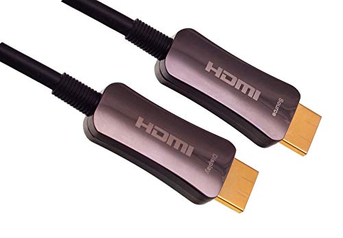 profitec HDMI AOC 5 - Cable HDMI de fibra óptica (5 m, conector macho, con chip Philips, Ultra 3D, Ultra HD, retorno de audio, Dolby, 1080p, alta velocidad, Ultra HD, todos los formatos 4K 60 Hz) Cover