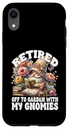 Funny Retirement Sayings For Book Lover Cute Retired Gnome Carcasa para iPhone XR