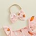 Afunbaby Baby Girl Summer Clothes Heart Print Ruffle Strap Tops Dress Shorts 2 Pcs Princess Fashion Outfit Sets (Pink carrot, 3-6 Months)