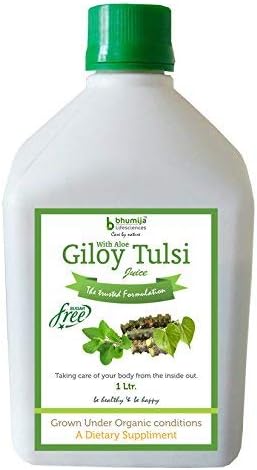 Bhumija Lifesciences Giloy Tulsi Juice (Sugar Free) 1 Ltr.
