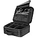 Luxspire Makeup Kosmetikkoffer, Professionelle Make Up Etui Kosmetische Box Tragbare Reise Künstler Aufbewahrungstasche Toiletry Organizer mit einstellbaren Teiler, Schwaz