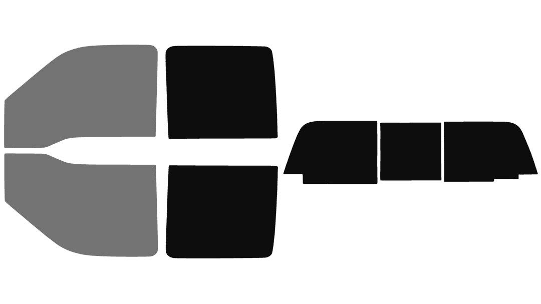 The Tint Effect Precut Window Tint Kit Compatible with Ford F-250 F-350 Super Duty Crew Cab Truck (2008-2016)(Full: 45% Front / 5% Rear &amp; 3 piece Power Slider w/defrosters) Automotive Film