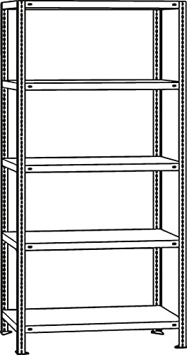 GR - Estantería (150 kg, 3000 x 750 x 800 mm, galvanizada)