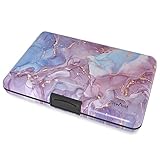 TopMost RFID-Blocking Aluminum Wallet Credit Cards Holder for men & women - Slots for 12 Cards And B