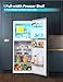 BLACK+DECKER 12.1 Cu. Ft. Top Mount Refrigerator with Freezer, 2 Door Refrigerator with Top Freezer and Adjustable Temperature Control, For Homes and Apartments, ENERGY STAR, BR1210HB, Black