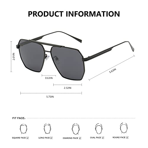 Retro Sunglasses – Oversized Metal Womens Sunglasses Women Polarized Sunglasses Unisex4