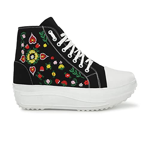 Image of AFROJACK Women's Color Printed Sneaker Boots Shoe - w5