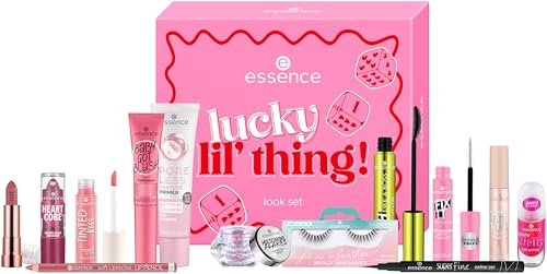 essence lucky lil' thing! look set, Multi Set, glänzend, farbintensiv, glitzernd, metallisch, acetonfrei, vegan, ohne Mikroplastikpartikel, ohne Parabene, 1er Pack (1pcs)