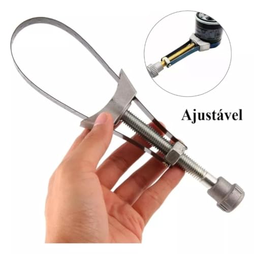 CHAVE SACA FILTRO CINTA REGULAVEL DE 60MM A 120MM UNIVERSAL