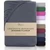 NatureMark Microfibre fitted sheet soft breathable and easy to clean skin-friendly quick-drying and dimensionally stable 90 x 200 cm anthracite grey