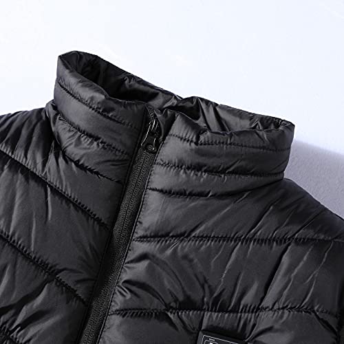 Gilet chauffant homme et femme sans batterie veste thermique lavable 6 zones