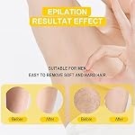 Hair Removal Cream, Lemon Flavor, Painless, Non-Irritant for Sensitive Skin, 5.07 Fl oz, For Intimate Area, Arms, Legs, Underarms, Chest, Dermatologically Tested, Unisex - Image 5