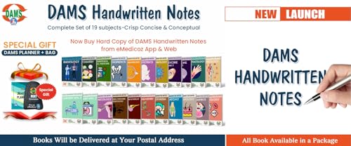 Image of DAMS Handwritten Notes-Complete Set of 19 subjects-Crisp Concise & Conceptual