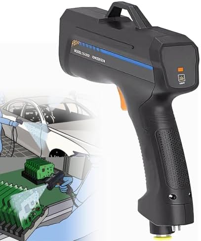 Anti-Static Ionizer Air Gun, Ionizing Static Eliminator with Dust Detection Light & Alarm, Efficient Static & Dust Removal for Electronics, Home, Office Use