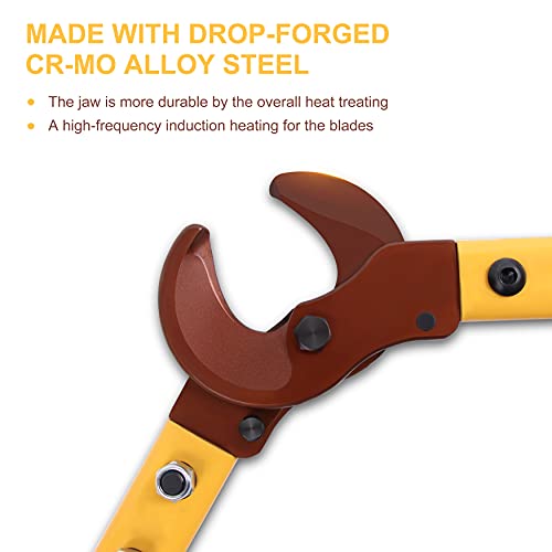 Flytuo Lk-250 Heavy Duty Cable Cutters, Multifunctional Labor-Saving Long Arm Wire Cutter Pliers, Electrical Heavy Duty Cable Cutters For Cutting Copper And Aluminum Cable Up To 250Mm² #TOP5