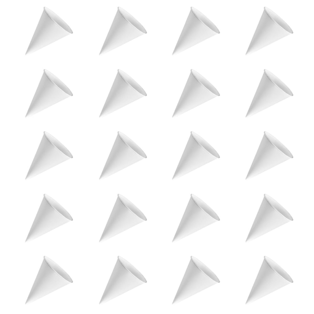 Gobelets en papier blancs jetables pour boissons de fêtes et mariages Vaguelly 250 pièces