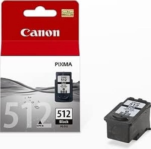 Canon PG 512XL Cartucho de tinta original Negro XL para Impresora de Inyeccion de tinta Pixma MX320,330,340,350,360,410,420 MP230,240,250,252,260,270,272,280,282,480,490,492,495,499 IP2700,2702