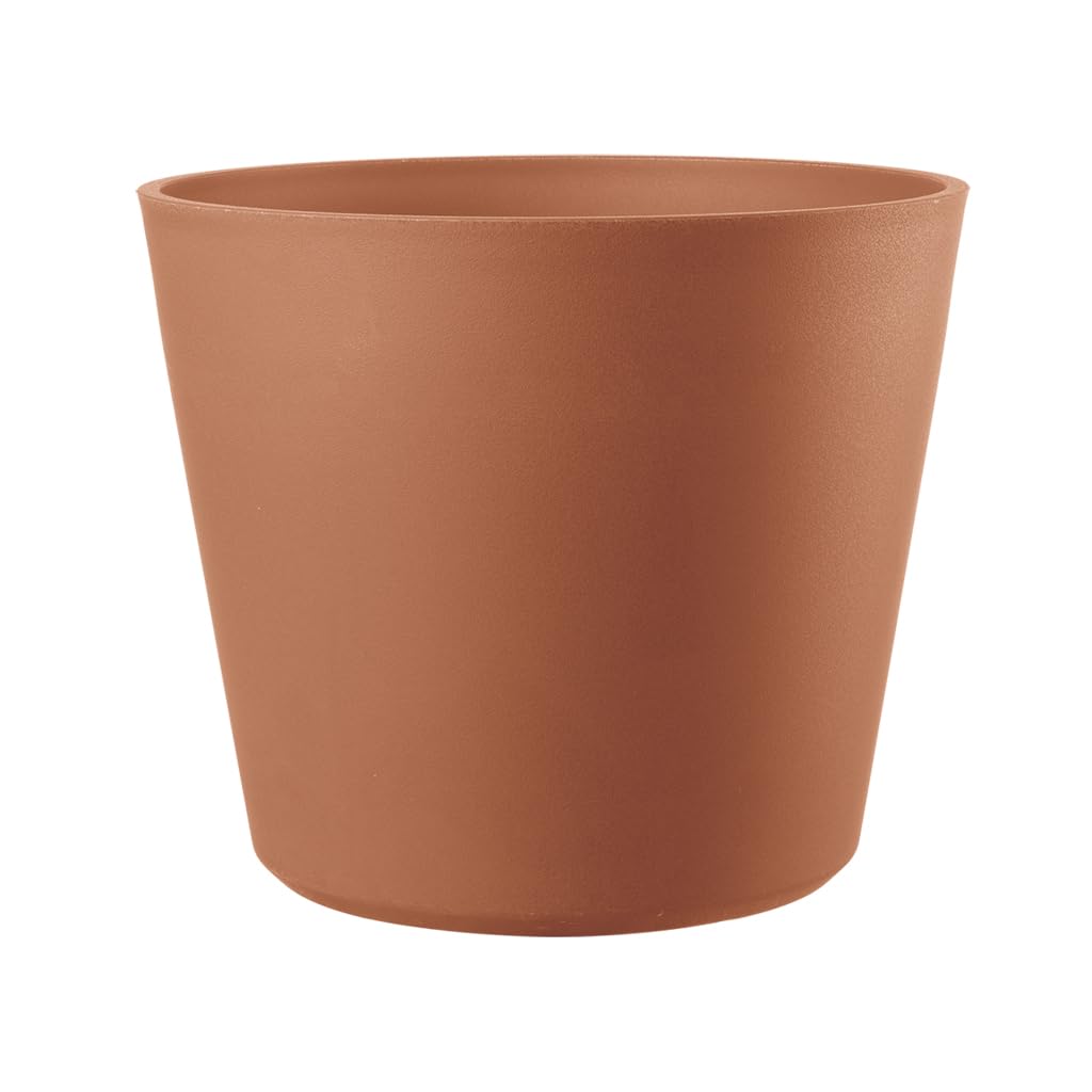 Kreher XXL Pflanztopf/Pflanzkübel rund mit 78 cm Durchmesser! Der Eye-Catcher für Garten, Terrasse, Restaurants & Gewerbe! mit Matter Oberfläche (Terrakotta)