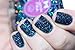 Sapphire - navy blue glitter holographic nail polish by Cupcake Polish