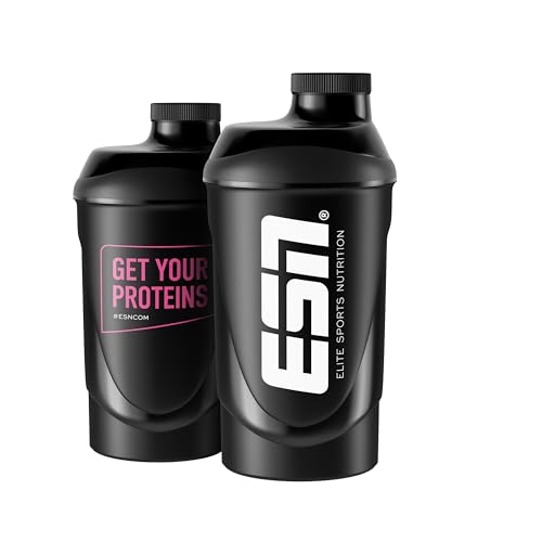 ESN Shaker, Get Your Proteins, Pink 600 ml, auslaufsicher, mit Messskala zum einfachen Dosieren, frei von BPA & DEHP