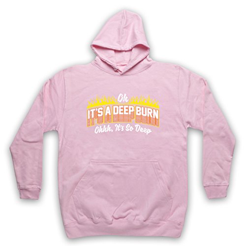 Sweat a capuche des adultes pour week-end detente style humour it's a deep burn