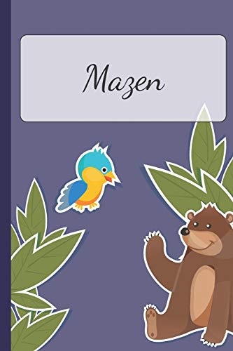 Mazen: Personalized Notebooks • Sketchbook for Kids with Name Tag • Drawing for Beginners with 110 Dot Grid Pages • 6x9 / A5 size Name Notebook • ... Personal Gift • Planner and Journal for kids image 3