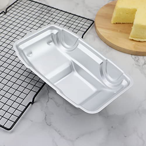 Cayanmydery Car Cake Pan, Aluminum Mould for 3D Car Shape Baking Pan DIY Birthday Tin Cake Mould - Thumbnail 5
