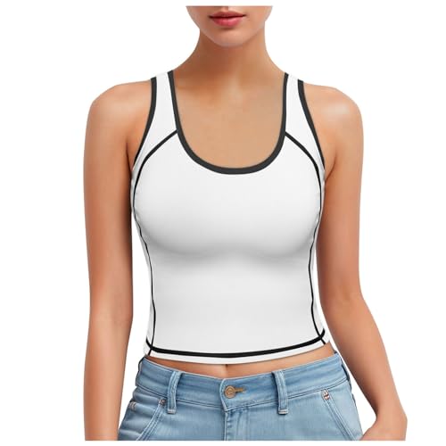 Top brillante sin mangas Cloud Pro camiseta ajustada elástica mujer running cuello redondo