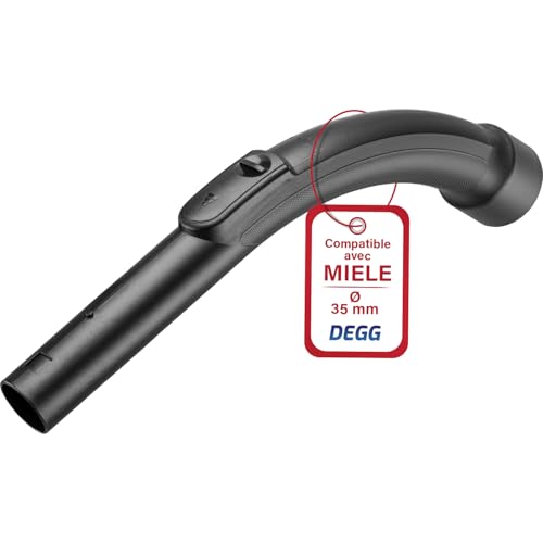 DEGG Poignée de rechange - Compatible avec aspirateur Miele - 35mm - Pièces d'aspirateur - Compatible avec le système à clics Miele - Qualité premium