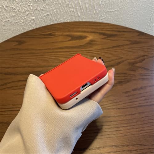 Étui à changement progressif en forme de cœur rouge pour Galaxy Z Flip4 - 7