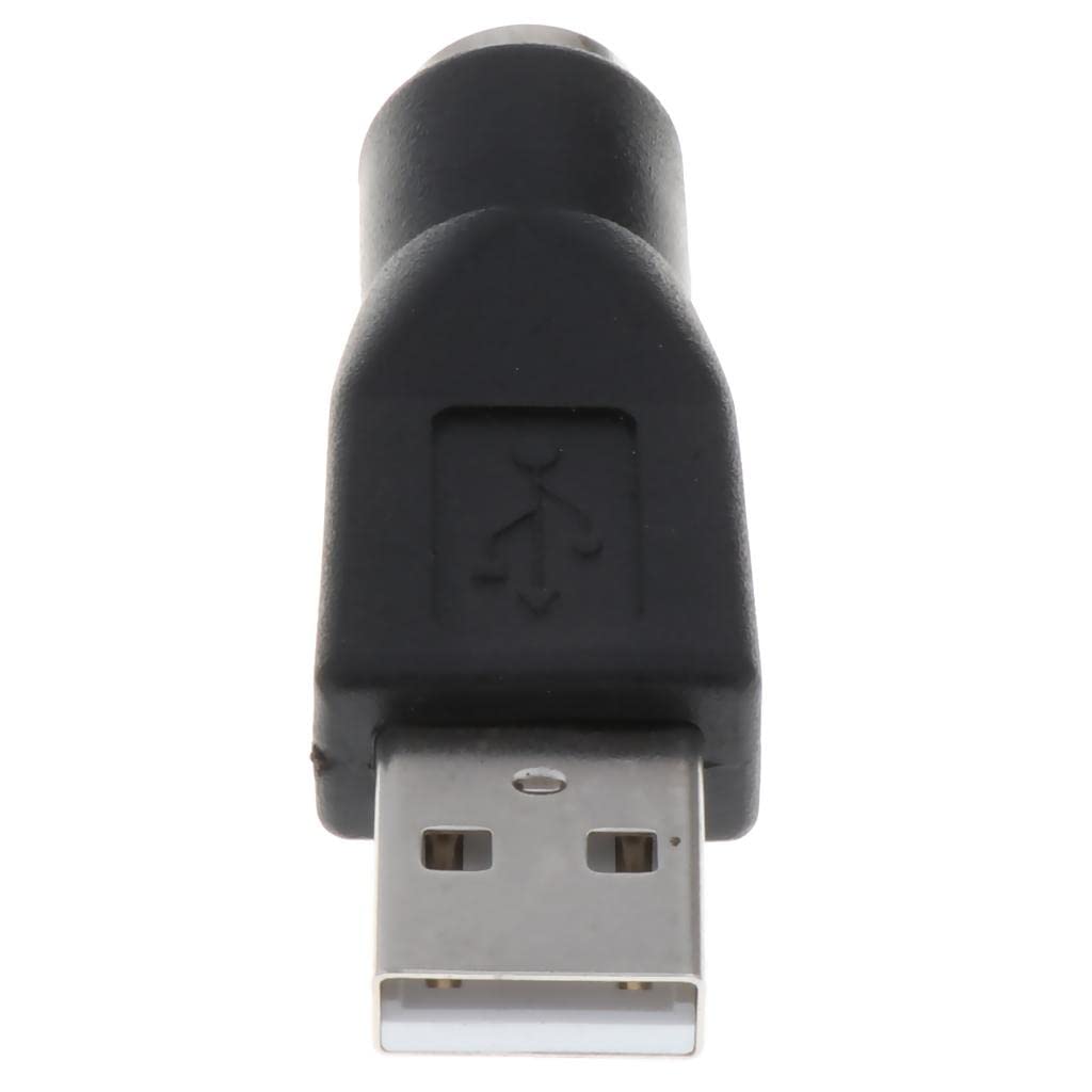 Adattatore convertitore convertitore USB maschio a PS/2 femmina, nero