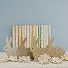 Wood Rabbit Cutout 8-inch x 7-inch, Pack of 1 Unfinished Wood Easter Bunny Rabbit Cutout to Paint for Easter Crafts, Spring Home Decorations, and Woodland Nursery Décor, by Woodpeckers #5