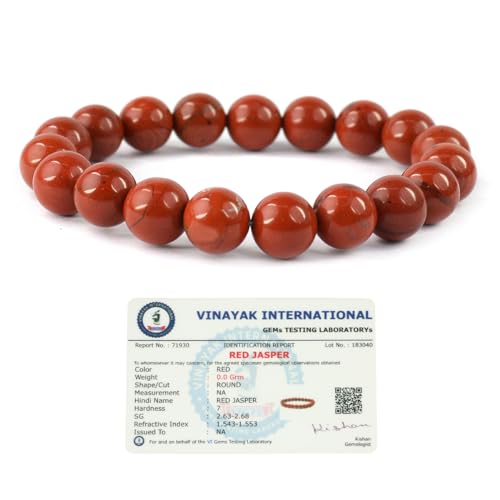 Image of Reiki Crystal Products Certified Natural Crystal Stone Round 10 mm Beads Bracelet for Men & Women | Reiki Charged Gemstone Jewellery Bracelet | Multiple Stone Variants Available