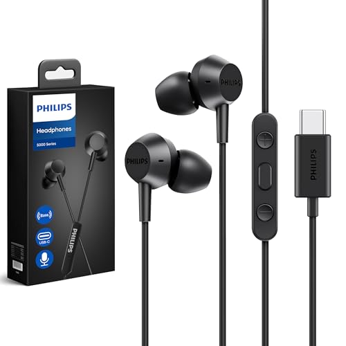 PHILIPS E1105BK Écouteurs Intra Auriculaires HiFi avec réglage du Volume