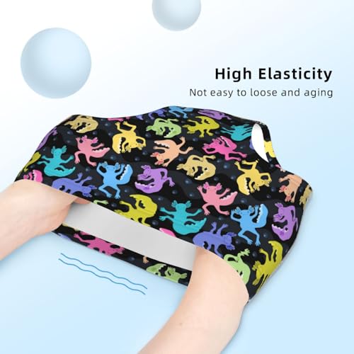 Colorful Axolotls In Waves And Bubbles Girls' Underwear Soft Cotton Little Girls Panties Comfort Briefs4