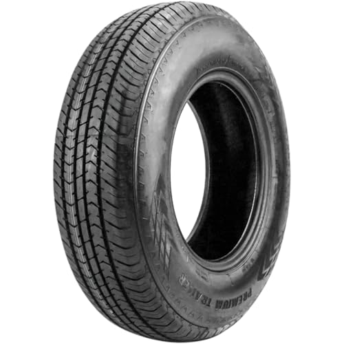 Taskmaster Premium Trailer Premium Trailer Radial Tire-ST205/75R14 205/75/14 205/75-14 Load Range C LRC 6-Ply BSW Black Side Wall