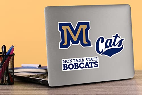 Image of Montana State University 8ct Vinyl Large Deluxe Stickers Variety Pack - Laptop, Water Bottle, Scrapbooking, Tablet, Skateboard, Indoor /Outdoor - Set of 8