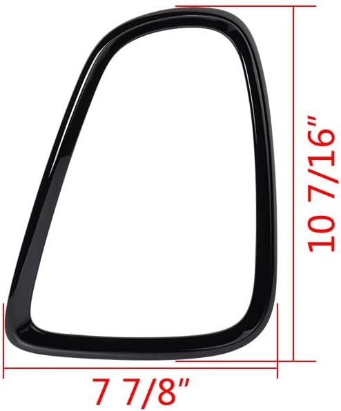 Astra Depot Set Headlight + Taillight Trim Rings Replacement for 2007-2015 BMW Mini Cooper R56 R57 R58 R59 Head Tail Lamps (Glossy Black)