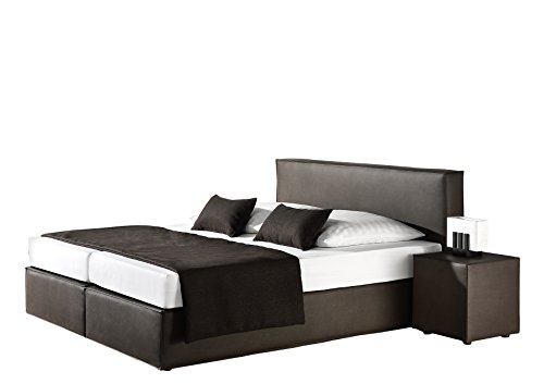 Maintal Betten Boxspringbett Carva | Aaus kunstleder in grau | 140 x 200 cm | 236723-4178 - 236723-4178 Maintal Betten Boxspringbett Carva | Aaus kunstleder in grau | 140 x 200 cm | 236723-4178