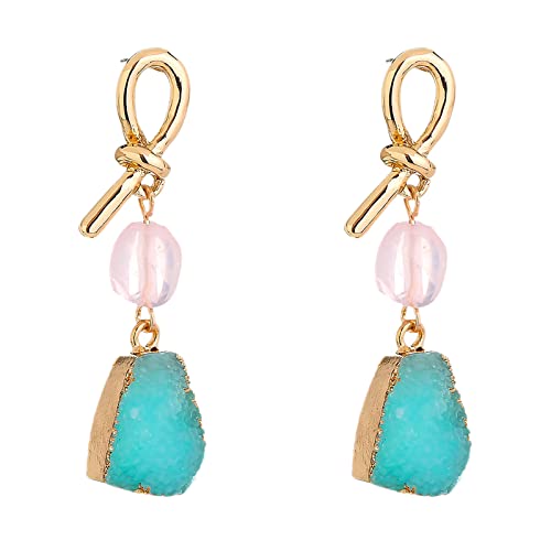 Créoles en cristal brut pour femme l'accessoire bohème chic idéal