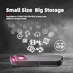 KingSpec Z5 512GB Externe SSD - 2100MB/s, Disques durs portables à état solide avec RGB Etui en alliage de zinc, léger, USB 3.2 Gen2x2 Interface, Compatible avec Mobile Phone/PS4/Laptop/TV/PC (512GB)