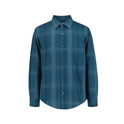 Image of Calvin Klein Boys Long Sleeve Woven Button-Down Shirt