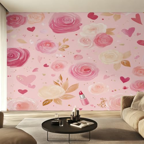 Papier peint floral féminin pour transformer un mur blanc en havre de paix