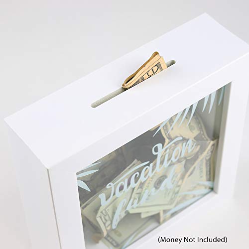 Lawrence Frames Vacation Fund Shadow Box, 8X8, White #TOP4