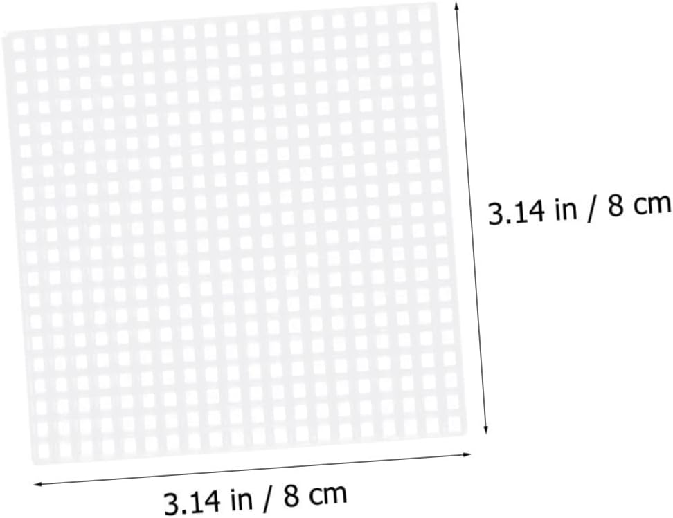 25pcs Plastic Mesh Canvas Sheets for Cross and Crafts Shape and Versatile Embroidery Material for Boys and Girls and Adults