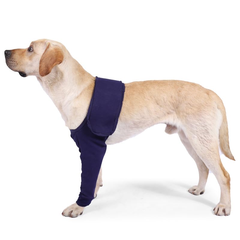 Dog Surgery Recovery Sleeve, Dog Knee Brace, Elbow Bandage Protector, Protect for Elbow Bandage Dog, Dog Surgery Recovery Cuff for Leg Wounds Protect Anti-Licking, for Front Right & Left Leg (M)