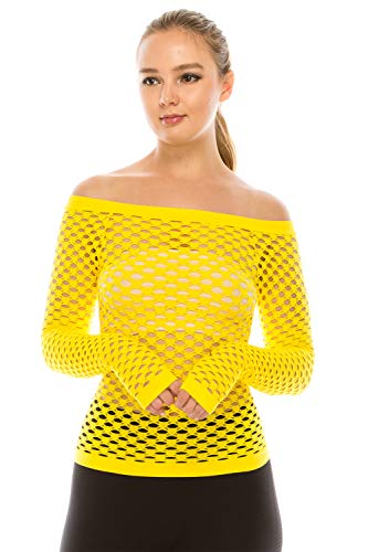 Kurve Stretchy Fishnet Long Sleeve Top, UV Protective Fabric, Rated UPF 50+ (Made with Love in The USA)2