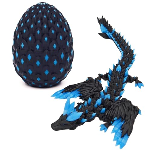 TaimeiMao Ovo de dragão, ovos de dragão com dragão no interior, dragão articulado impresso em 3D, adequado para automóveis, escritórios e decoração de casa