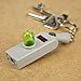 Paladone Rick and Morty Gun Ring, Light Up Key Chain, Green Inter-Dimensional Portal