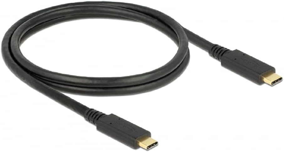 Delock USB 3.1 Gen 2 (10 Gbps) Cable Type-C to Type-C, E Marker, Output Current up to 5A 1 Meter